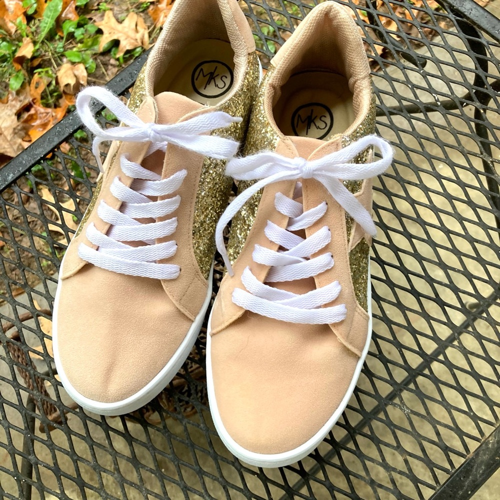 Michael Kors Gold & Tangerine Sneakers